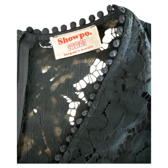 Showpo Do You Miss Me Dress Black Lace size 0 - Picture 4 of 9
